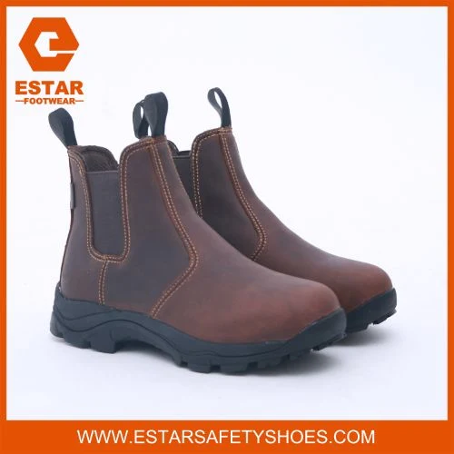 Waterproof Man Shoes Slip Resistant Outsole Elastic Sided Pull on Ankle Boot