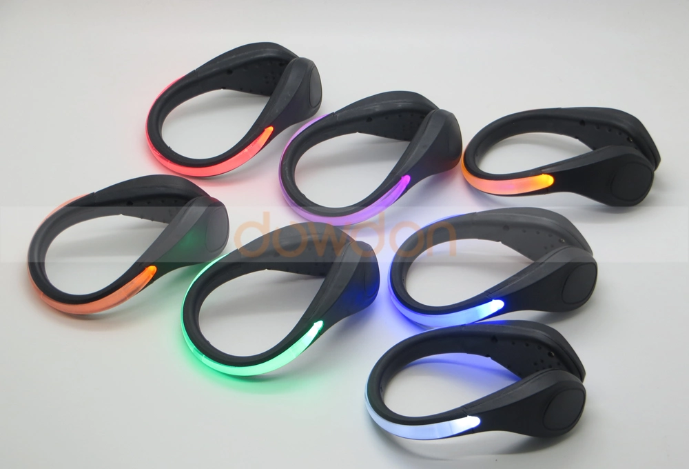 Reflective Safety Night Running Gear Shoes Clip LED Light for Runners Joggers Bikers Walkers Strobe and Steady Flash Mode