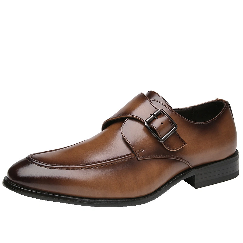 Elegant Brogues Loafer Mens Formal Shoe in Flat Leather Design