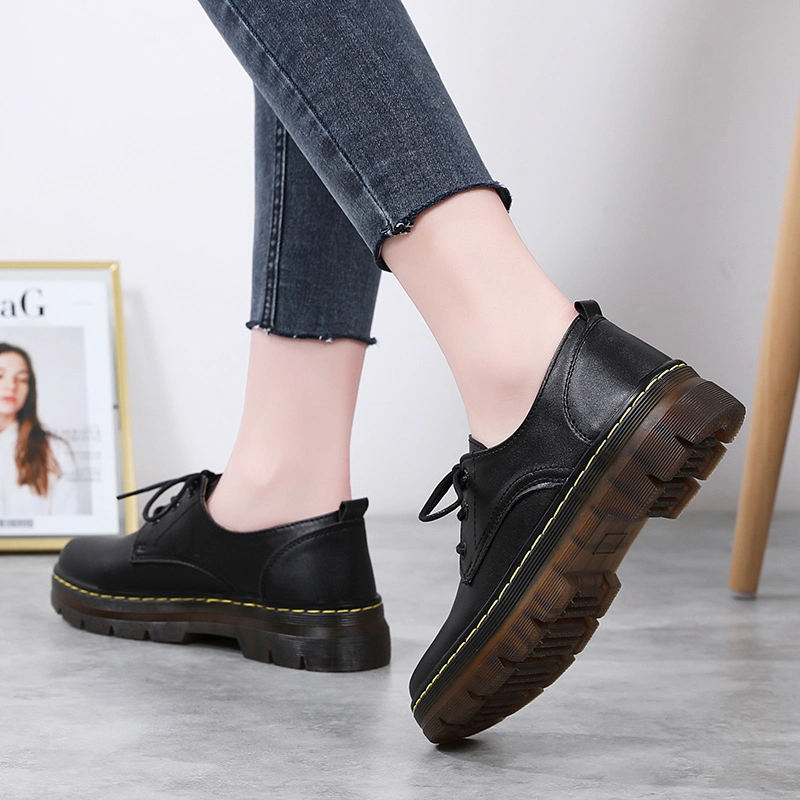 Luxury High Heels Platform Casual Shoes Women Fashion Shoe Lady Lace up Dress Loafer Female Footwear