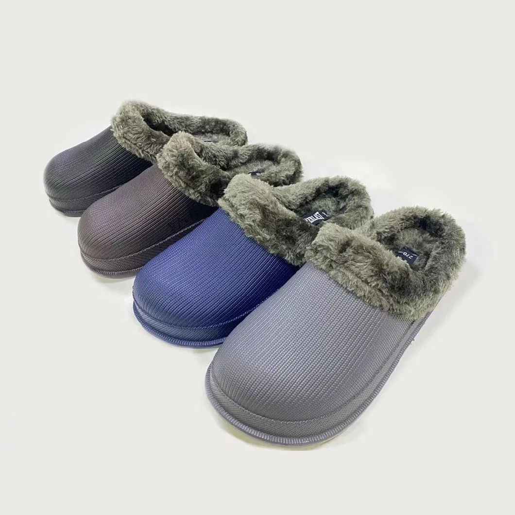 Custom Logo Male Unisex Colorful Waterproof Slippers Footwear Fur Sandal Women House Shoes Fur Mules