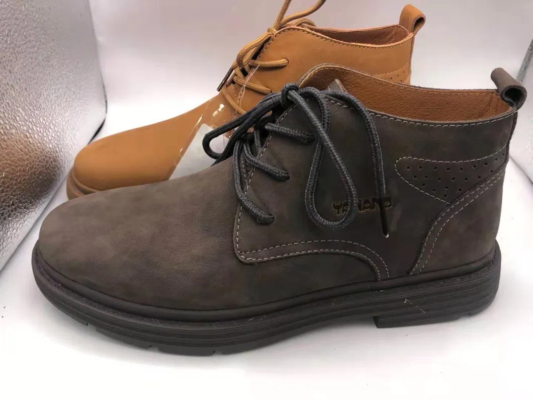 Lace-up Men Genuine Leather High Quality Boots Shoes