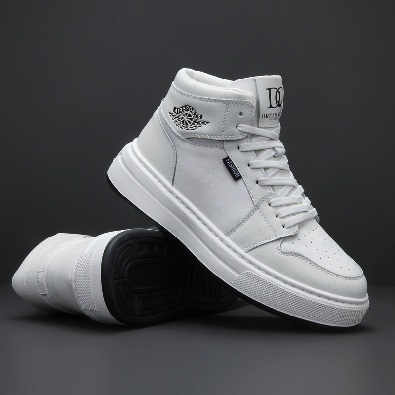 Custom Full Grain Leather Sneakers Shoes - Stylish and Comfortable Athletic Sports Shoes