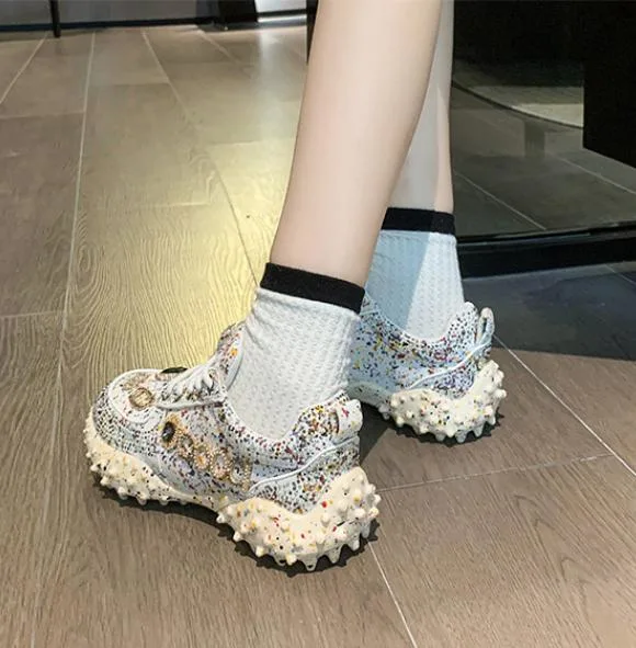 New Design Replica Luxury Ladies Footware Gum Sport Running Shoe Women Stylish Casual Sneaker Shoes