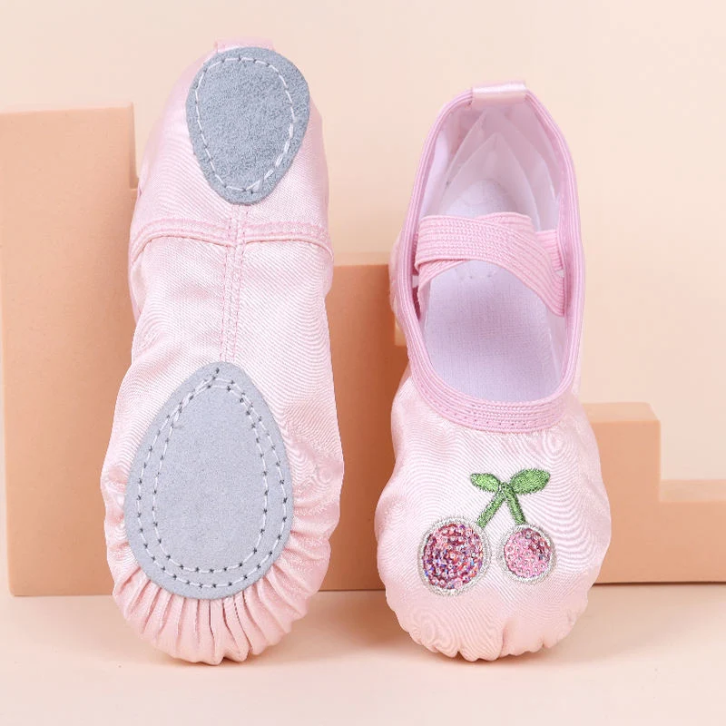 Slippers Split Sole Ballerina Practice Shoes Satin Ballet Dance Shoes