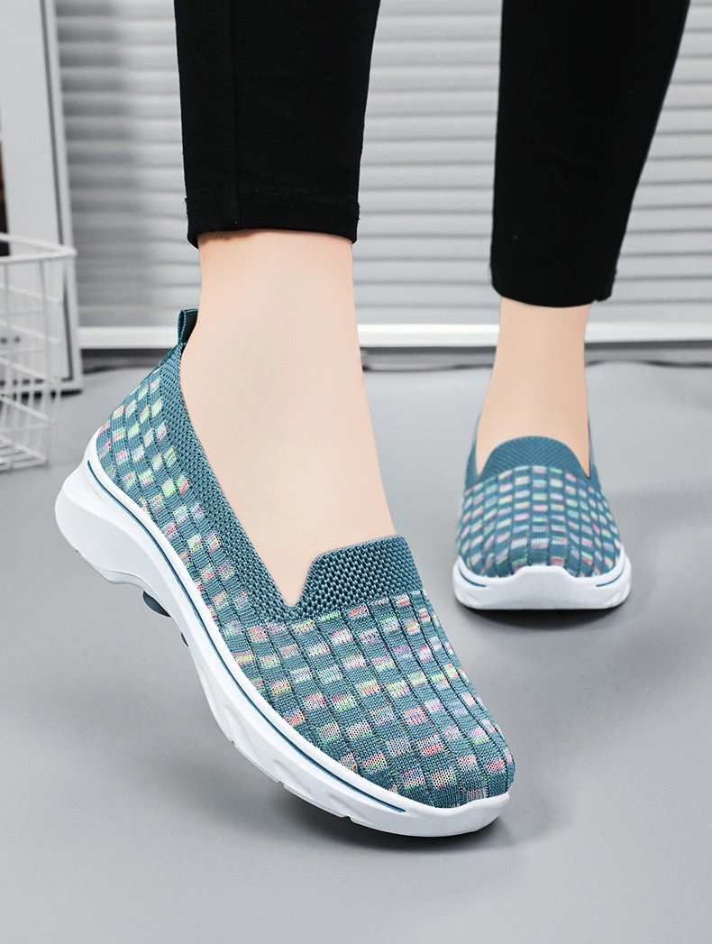 Wholesale Womens Sneakers Shoes Travel Loafers Sporting Running Tennis Shoes Fashion Athletic-Sports-Shoes Breathable Comfort Youth Lady Casual Shoes