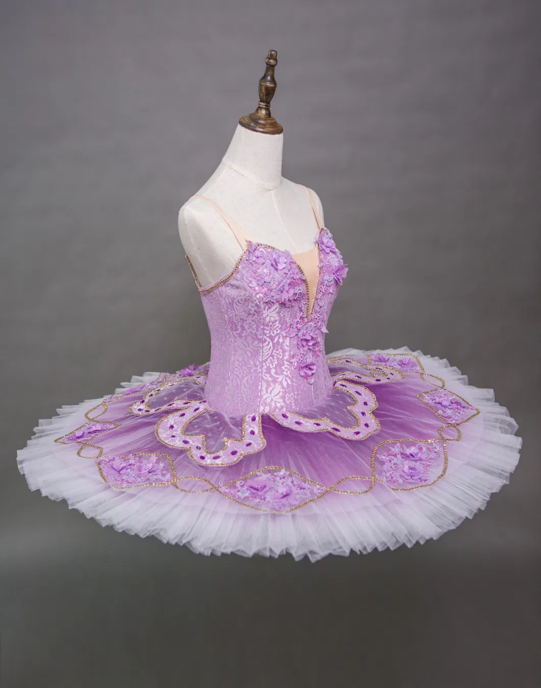 High Quantity MOQ 1PCS Custom Size Performance Competition Elegent Purple Adult Ballet Tutu