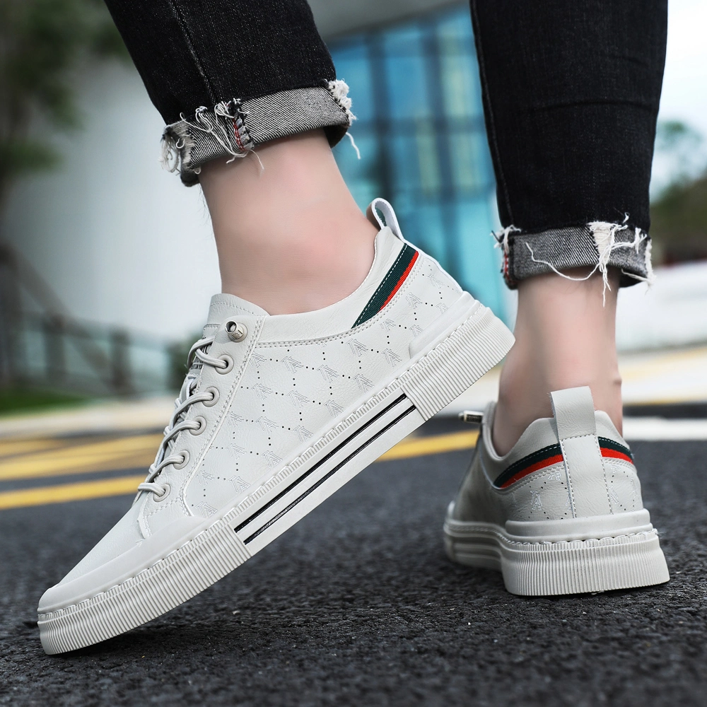 Wholesale Factory Luxury White Print Walking Style Casual Shoes