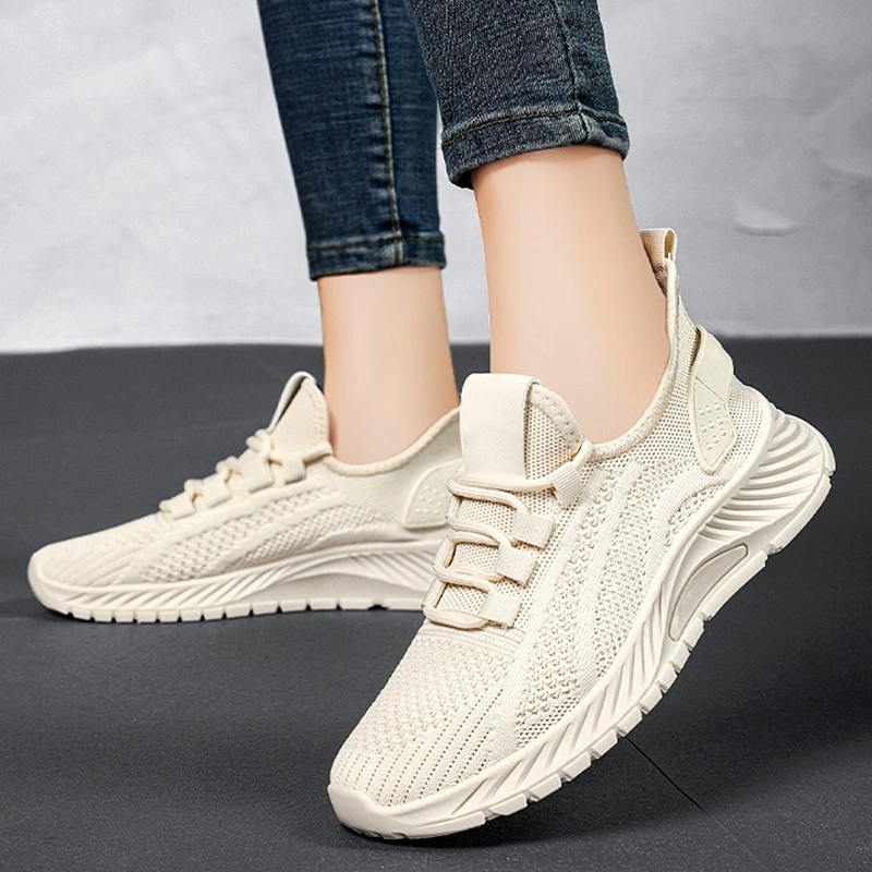 Yoyi Abpopa Casual Light Weight Unisex Sneakers Breathable Fly Knit Sport Walking Running Shoe