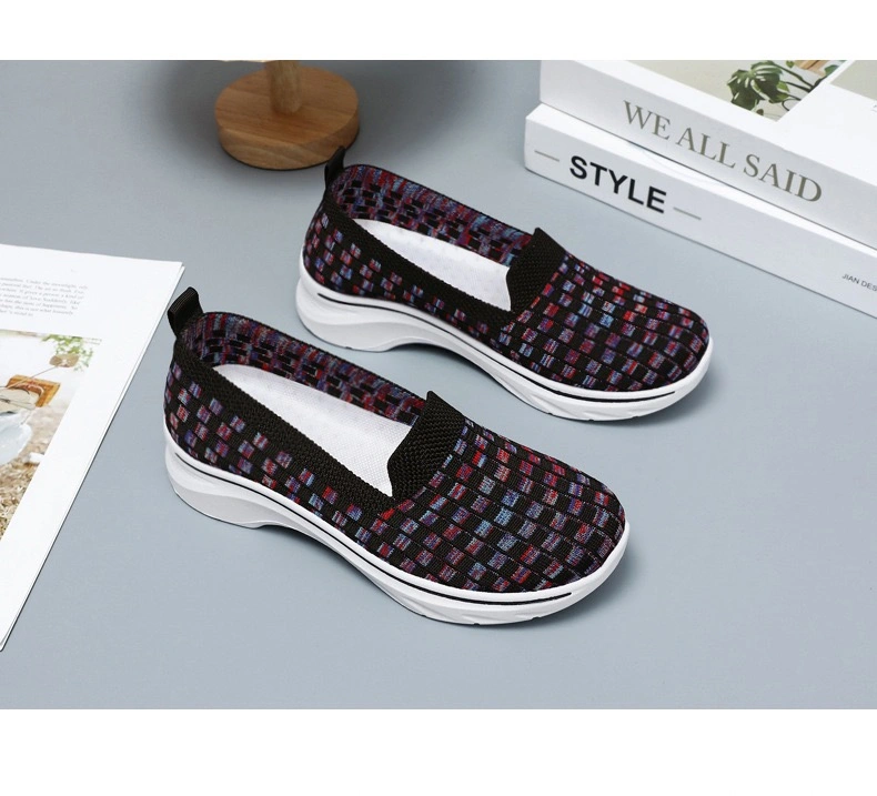 Wholesale Womens Sneakers Shoes Travel Loafers Sporting Running Tennis Shoes Fashion Athletic-Sports-Shoes Breathable Comfort Youth Lady Casual Shoes