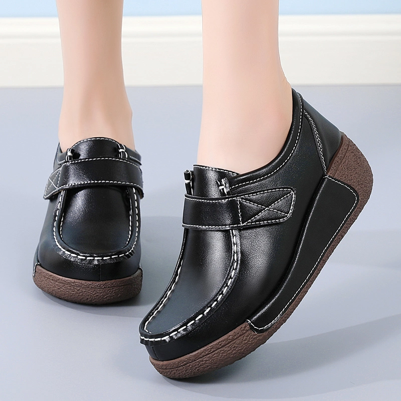 Factory Wholesale Magic Tape Youth Lady Shoes Platform Trendy Fashion Ladies Casual Shoes Leisure Loafer Shoes Female Women-S-Shoes Comfort Women Shoes