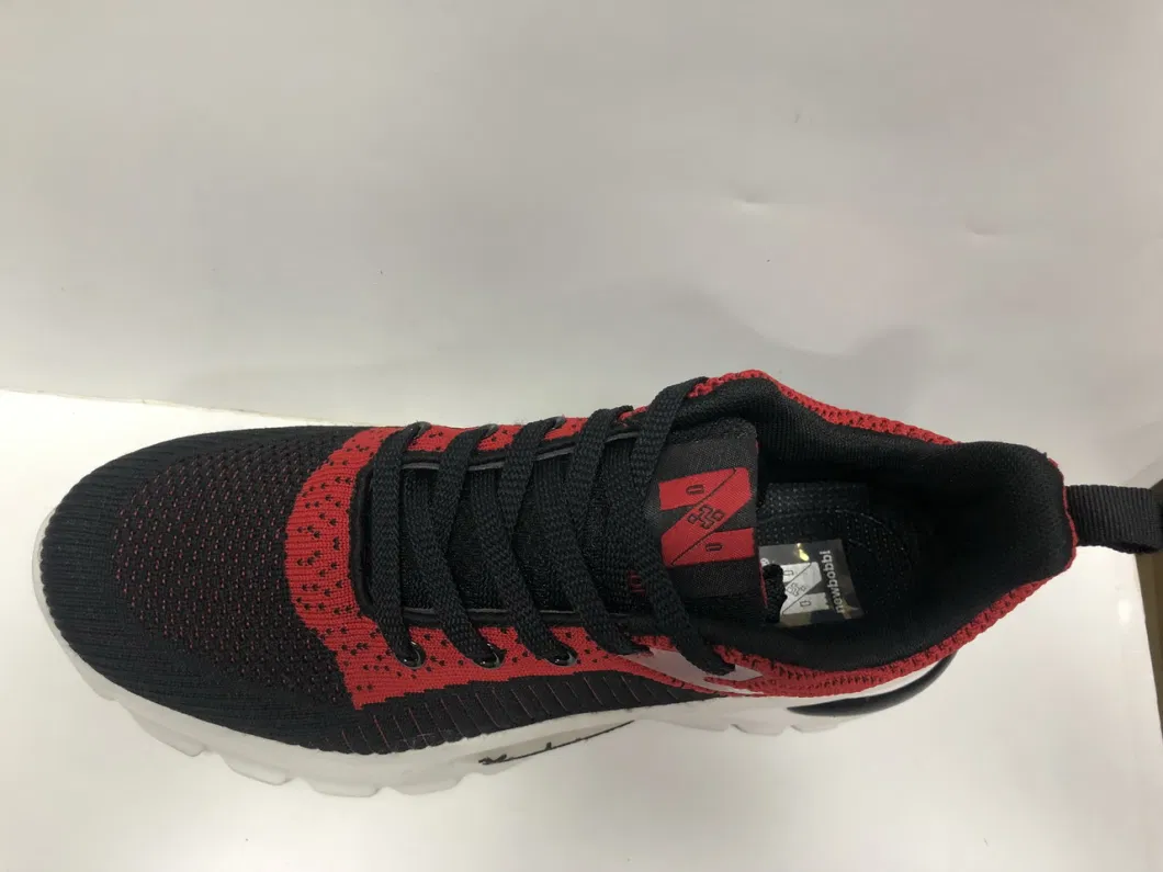 Men Sport Shoes with Flyknit Upper Upper Running Stock Shoes