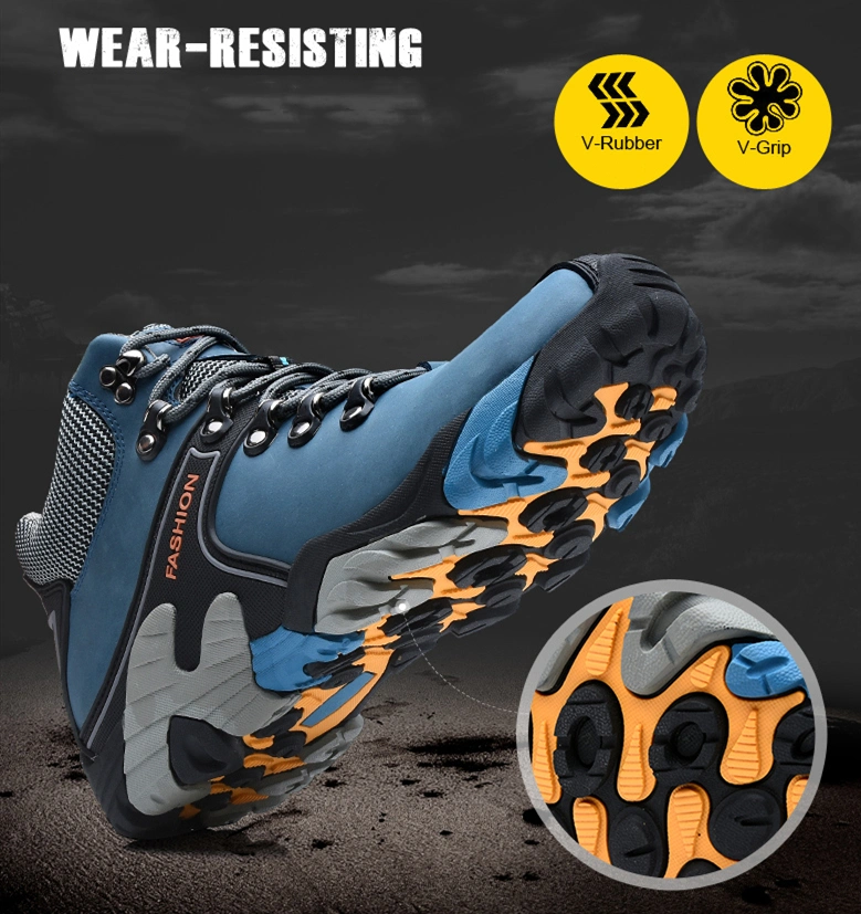 Mountain Climbing Shoes Waterproof Anti-Slip Trekking Sneakers Ankle Men Hiking Shoes