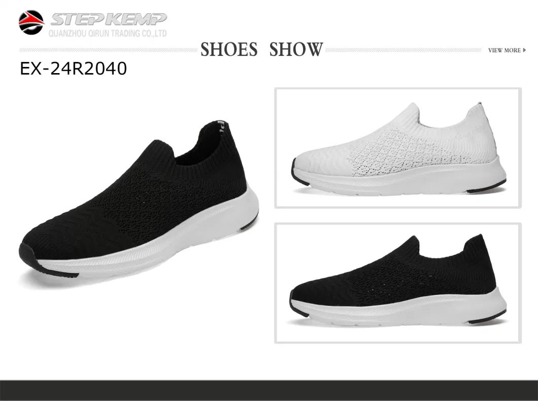 Men&prime;s Wide Walking Shoes Athletic Sneakers Lightweight Workout Slip-on Shoes for Hands Free 24r2040