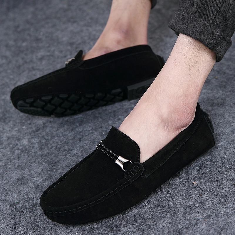 Hot Sell Men Slip-on Suede Leather Loafers Driving Shoes Ex-22L1234