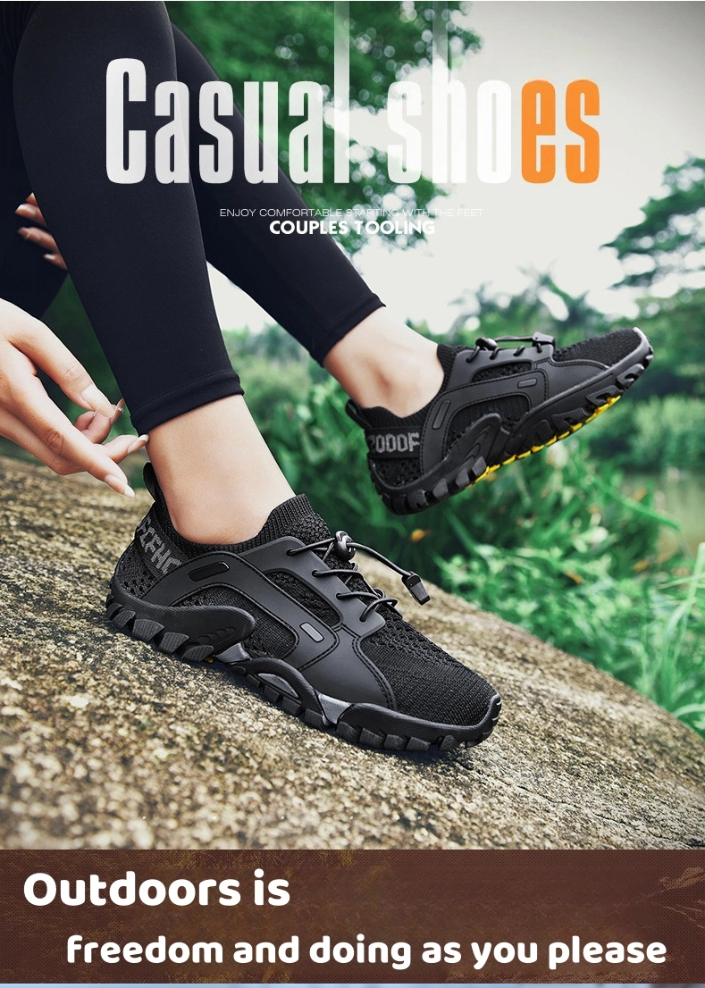 Durable Lightweight Breathable Comfort Outdoor Hiking Sport Shoes for Men Running Sneaker