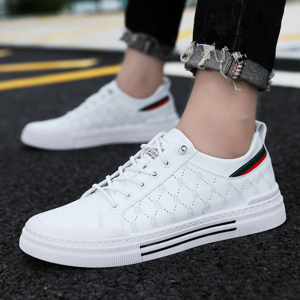 Wholesale Factory Luxury White Print Walking Style Casual Shoes