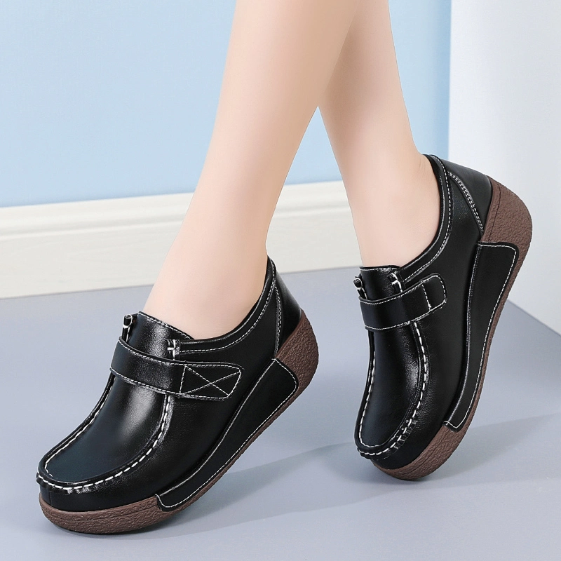 Factory Wholesale Magic Tape Youth Lady Shoes Platform Trendy Fashion Ladies Casual Shoes Leisure Loafer Shoes Female Women-S-Shoes Comfort Women Shoes