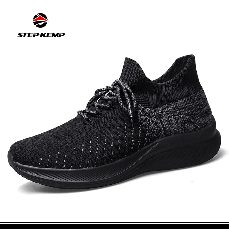 Comfortable Soft Walking Shoes Knit Running Slip-on Lightweight Sneakers Ex-24r2063