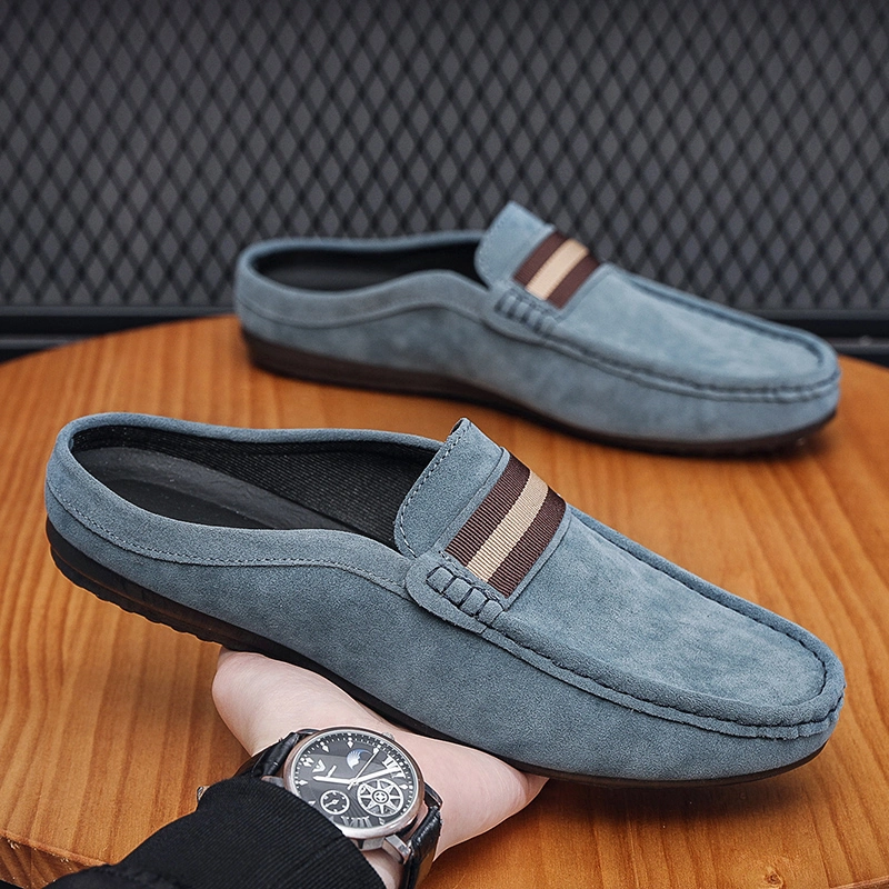 Men Casual Walking Style Smart Suede Leather Shoes Summer Style Loafers Mocasin Dress Shoes