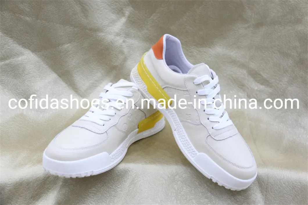 Top Quality Real Leather Fashion Luxury Sneaker Design Unisex Sports Shoes for Boys and Girls