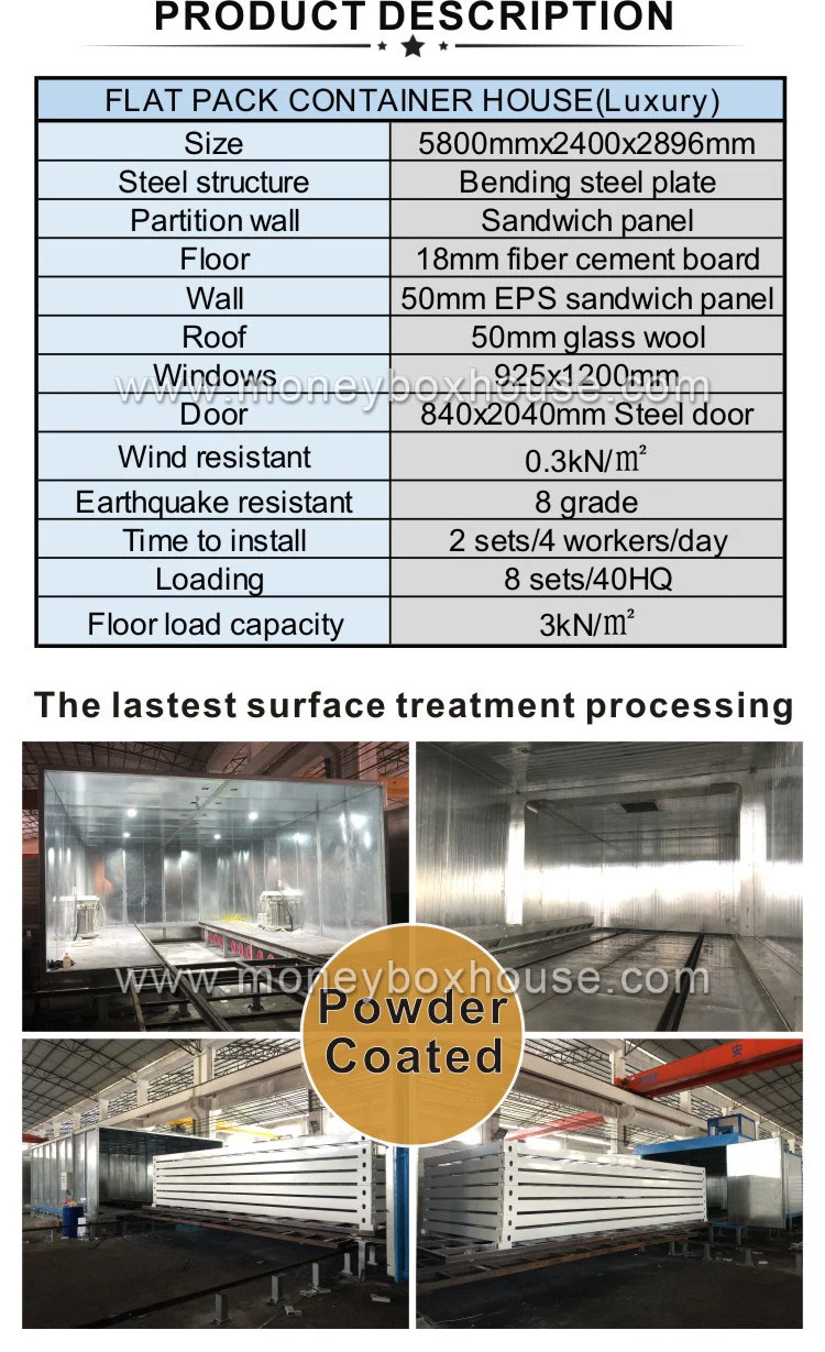 Container Design Bespoke Sound Proof Modular Prefabricated Two Storay Flats