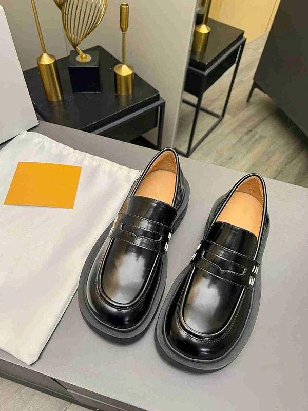 New Platform Loafers Luxury Leather Women&prime;s Shoes