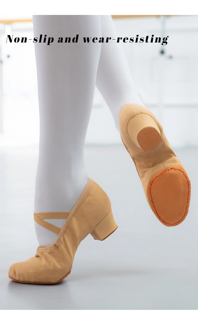 Ballet Shoes with Low Heels for Teachers to Wear with Women&prime;s Dresses