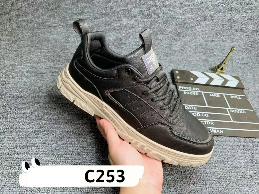 Niche Unique Design and Green Khaki Black Fashion Brand Men Breathable Flat Sole Leisure Sports Shoes