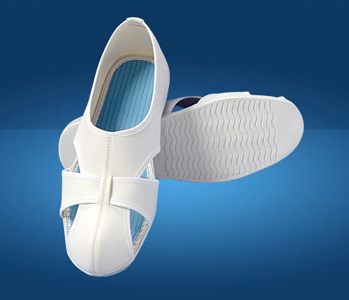 PVC 4-Eyes Antistatic Outsole Fabric Upper ESD Shoe (SI405)