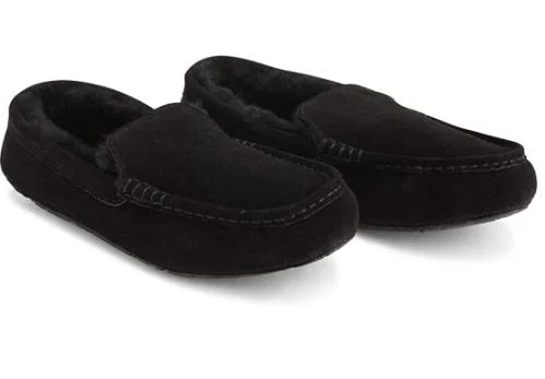 Mens Moccasins Suede House Loafers Shoes Slippers