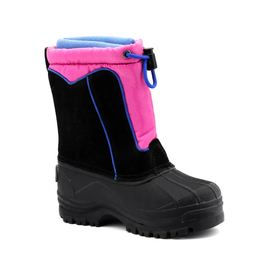 Wholesale Kids Girls Winter Warm Snow Boots Thermal Hiking Waterproof Lightweight Footwear Shoes