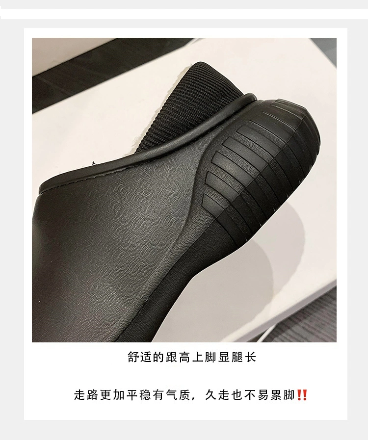 High Quality Winter Shoes Anti-Slip Trend Women Plush Mules Clogs