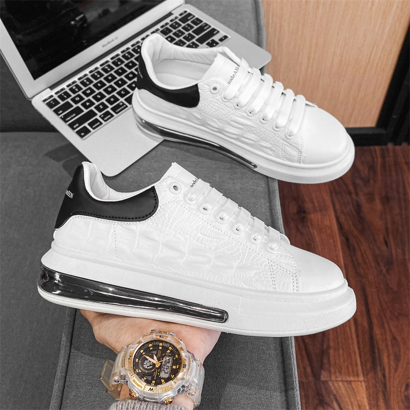 Leather Upper Sneakers Walking Style Casual Shoes Sporty Skate Skateboard Shoes