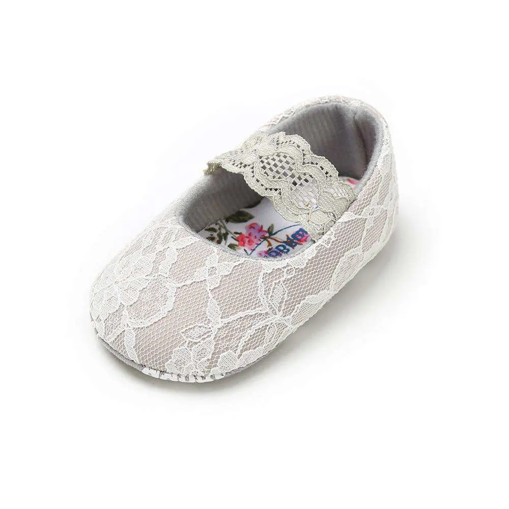 2023 Spring and Autumn Cotton Fabric Lace Princess Baby Girl Shoes