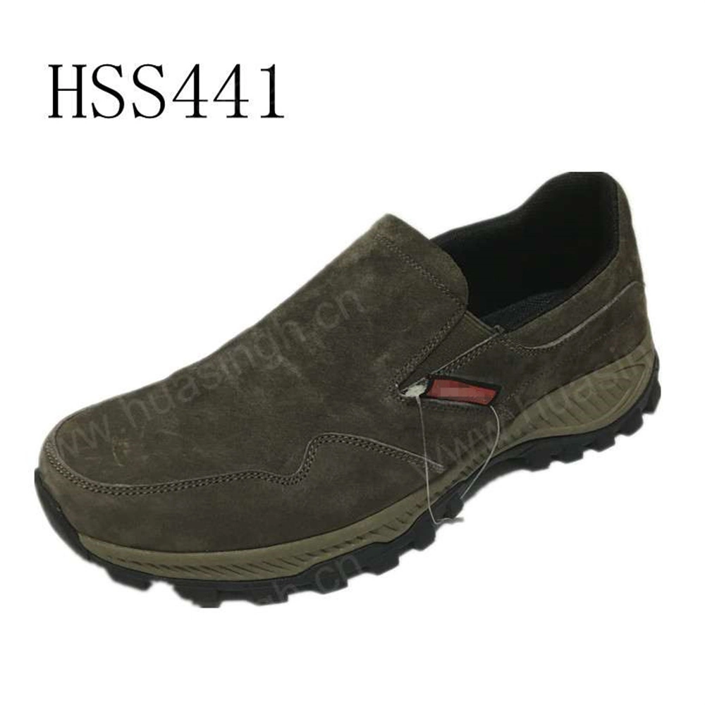 Zh, Shockproof EVA+Rubber Sole Outdoor Hiking Shoes Natural Suede Leather Classic Brown Sprot Shoes HSS441