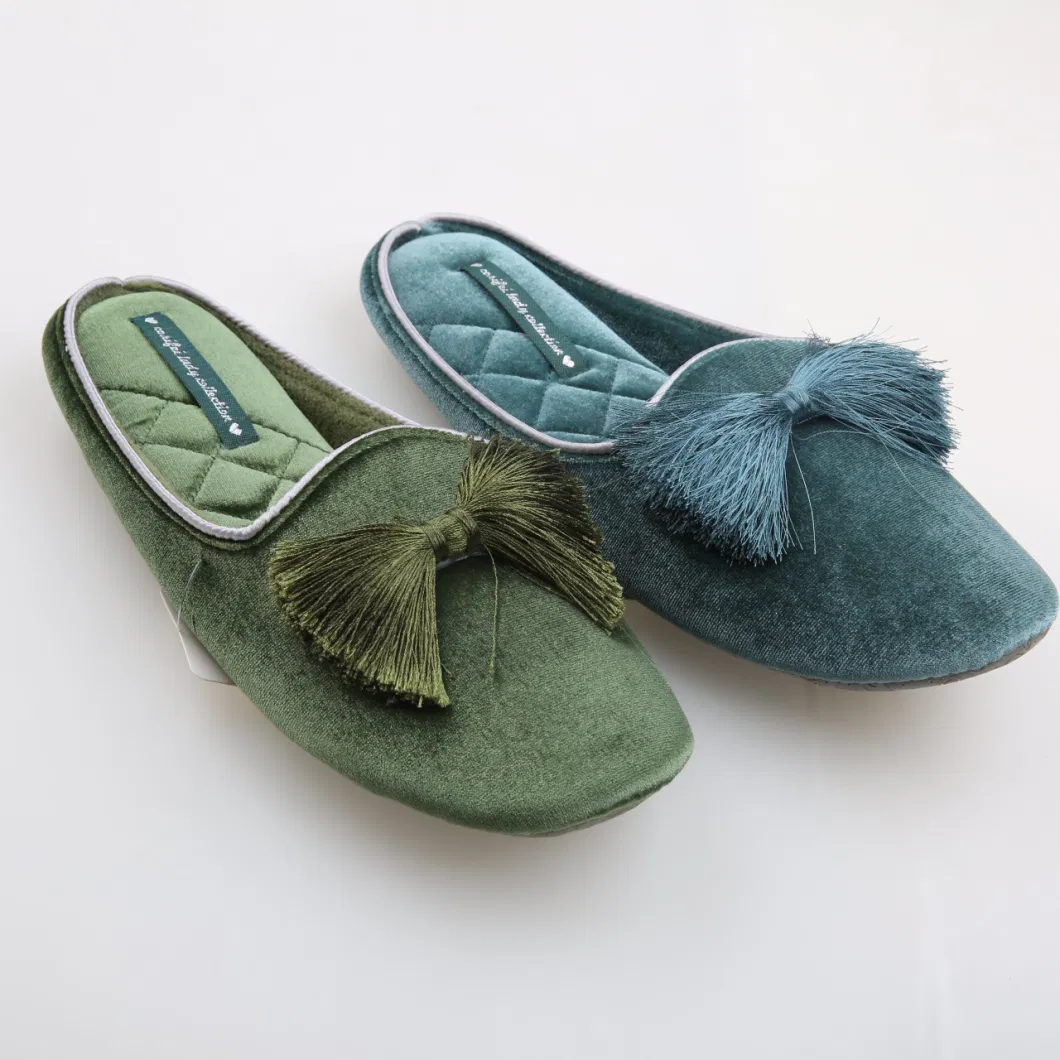 Corifei Wholesale Soft Cozy Indoor Moccasin Slippers