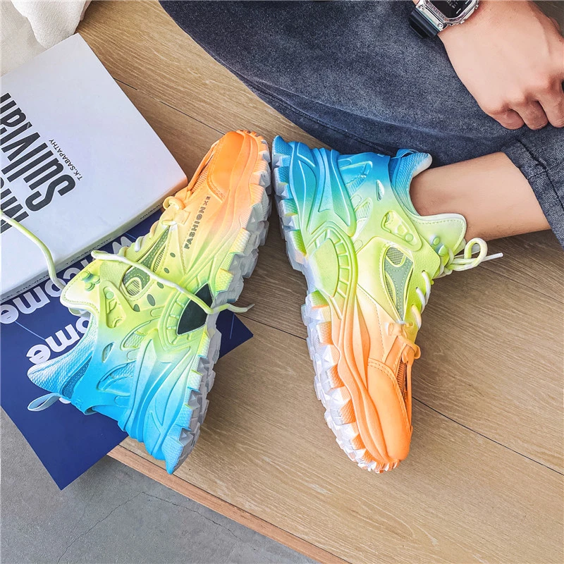 Men Fashion Footwear Shoes Male Colorful Lightweight Running Sneakers Men Fashion Jogging Sports Shoes