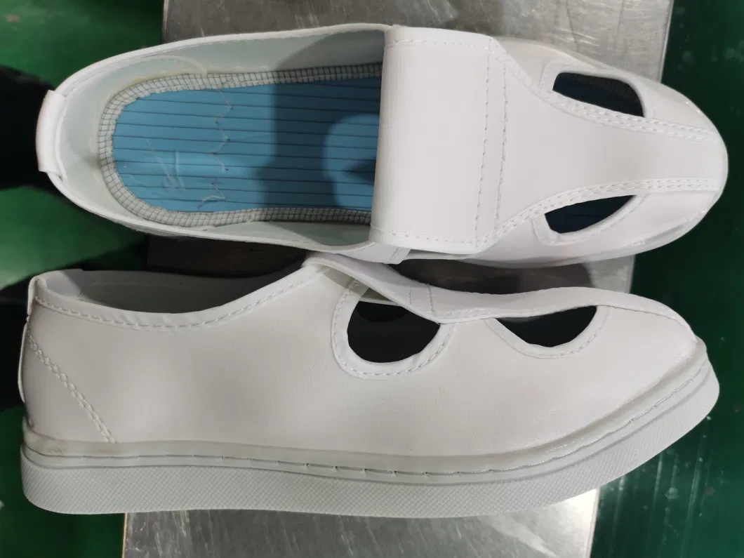 PVC 4-Eyes Antistatic Outsole Fabric Upper ESD Shoe (SI405)