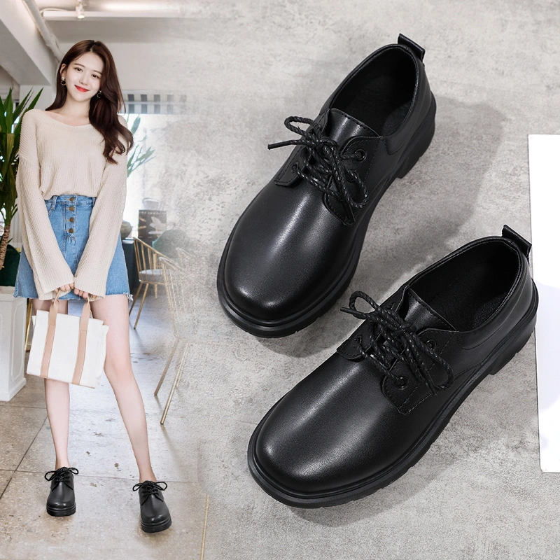 2024 Factory Charming Luxury Fashion Comfort Casual Women Dress Shoes High Quality Lace up Loafers Lady Woman Office Shoe Female Girls Footwear