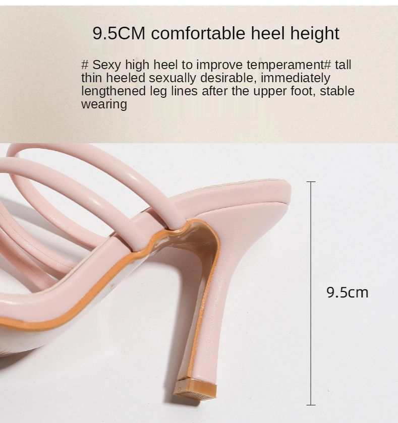 Summer Fashion Heels Women High Heels Flip-Flops Slipper Sandals