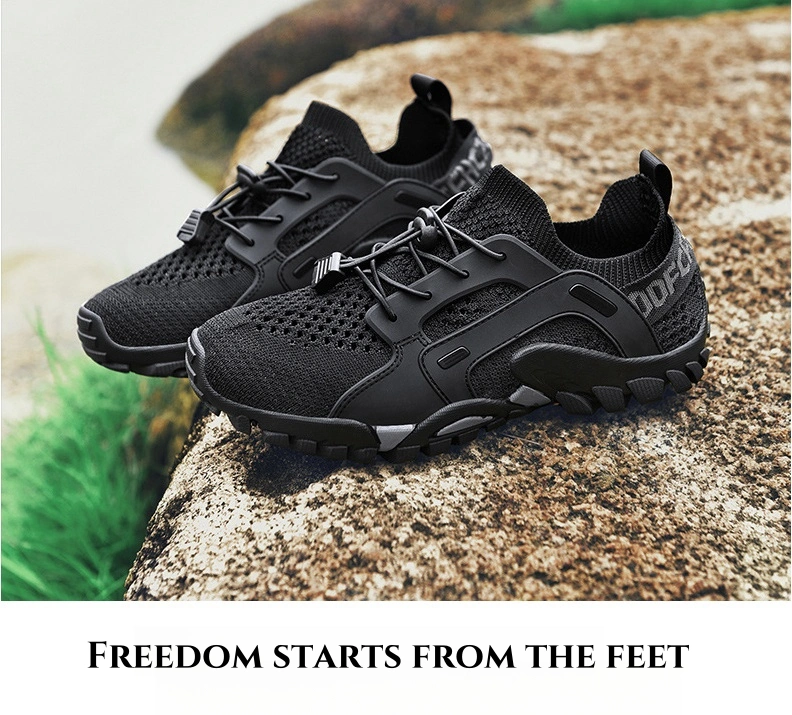 Durable Lightweight Breathable Comfort Outdoor Hiking Sport Shoes for Men Running Sneaker