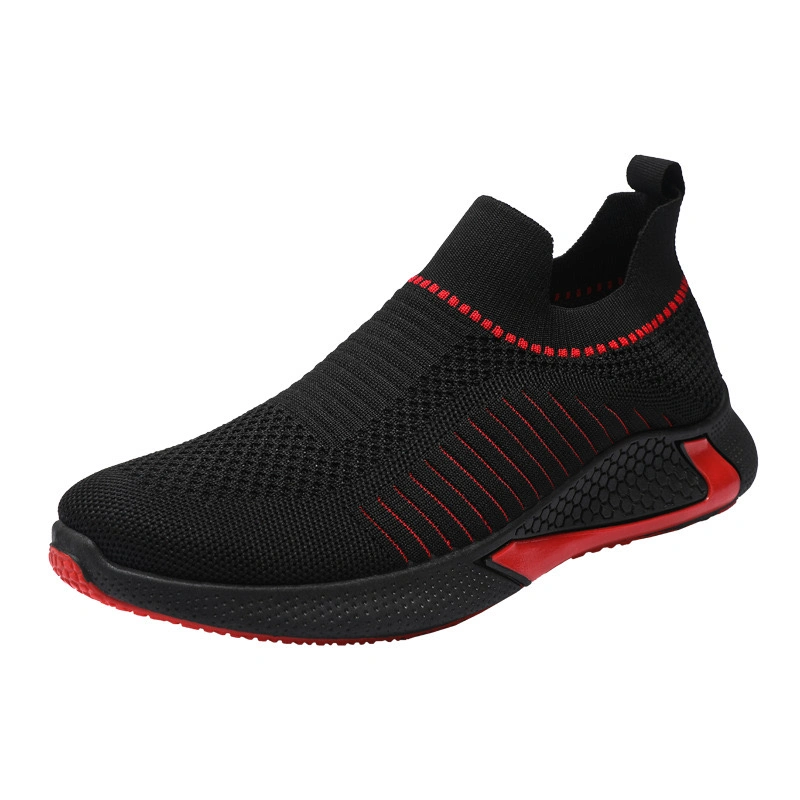 Factory Wholesale Comfort Men&prime;s Fashion Sporting Running Tennis Shoes for Men Athletic-Sports-Shoes Flyknit Breathable Youth Outdoor Jogging Gym Sneakers Shoes