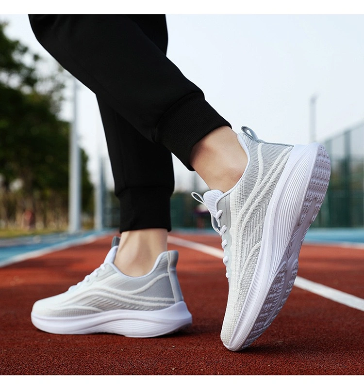 Air Mesh Breathable Athletic-Sports-Shoes Youth Sporting Shoes Casual Running Tennis Sneakers Shoes Top Quality Wholesale Stock Stylish Fashion Shoes China