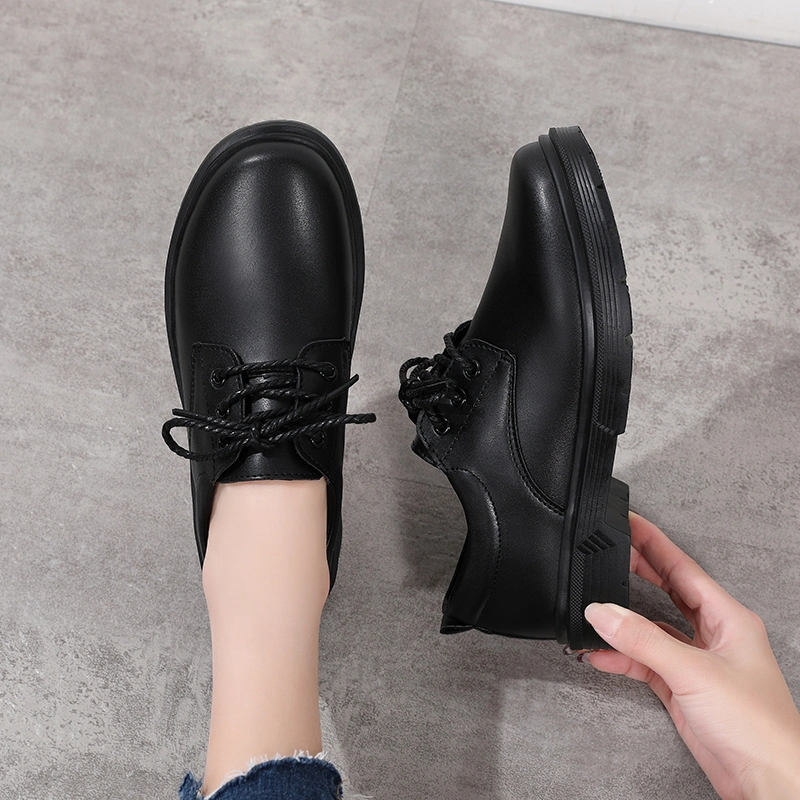 2024 Factory Charming Luxury Fashion Comfort Casual Women Dress Shoes High Quality Lace up Loafers Lady Woman Office Shoe Female Girls Footwear