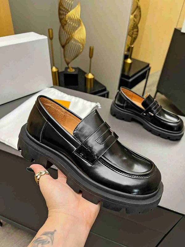 New Platform Loafers Luxury Leather Women&prime;s Shoes