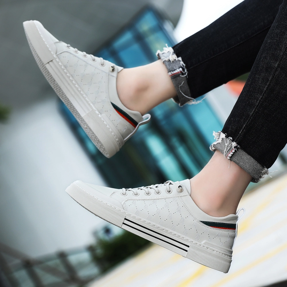 Wholesale Factory Luxury White Print Walking Style Casual Shoes