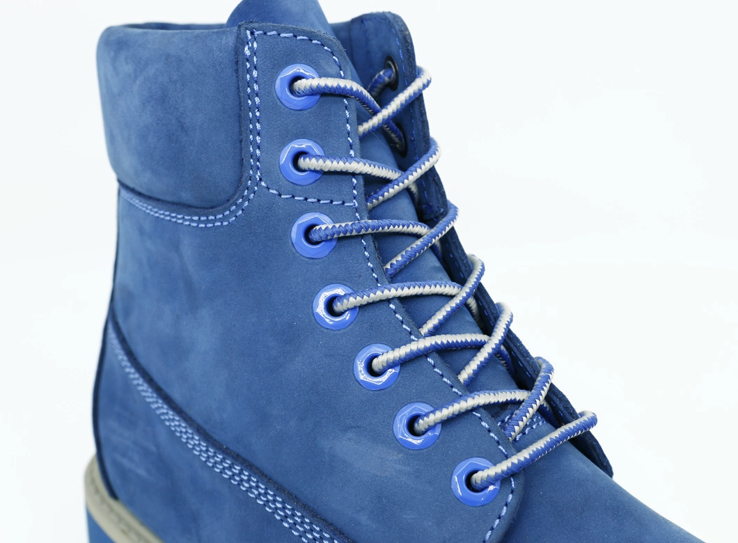 Blue Nubuck Fashion Walking Boot Shoe