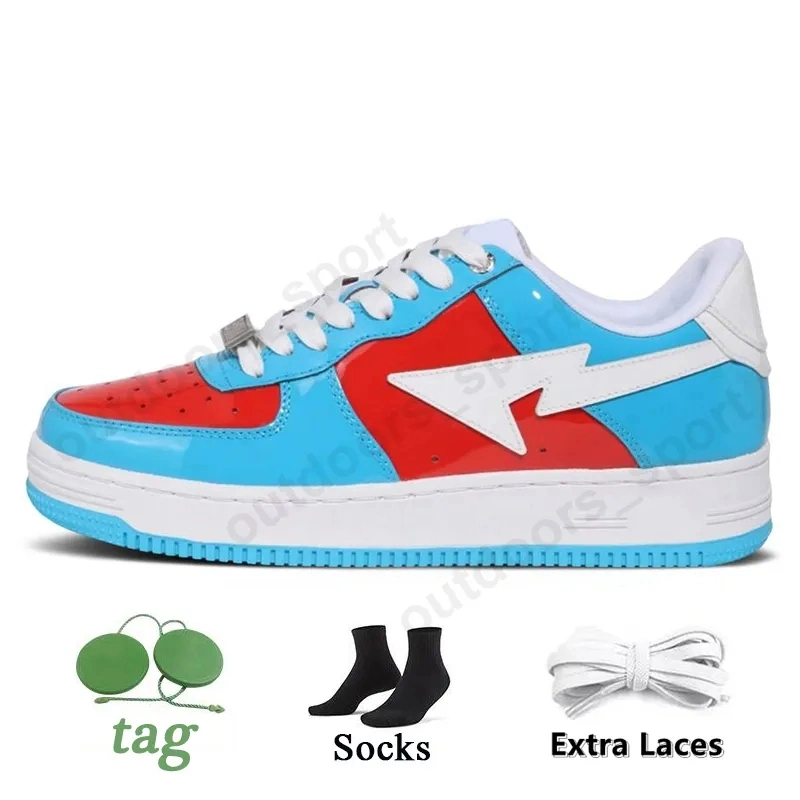 Shoes Womens Mens Shoe Patent Leather Black Color Camo Combo Pink Camos Blue Grey Orange Green with Socks Sneakers