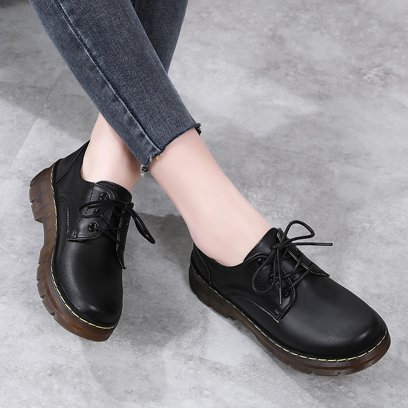 Luxury High Heels Platform Casual Shoes Women Fashion Shoe Lady Lace up Dress Loafer Female Footwear